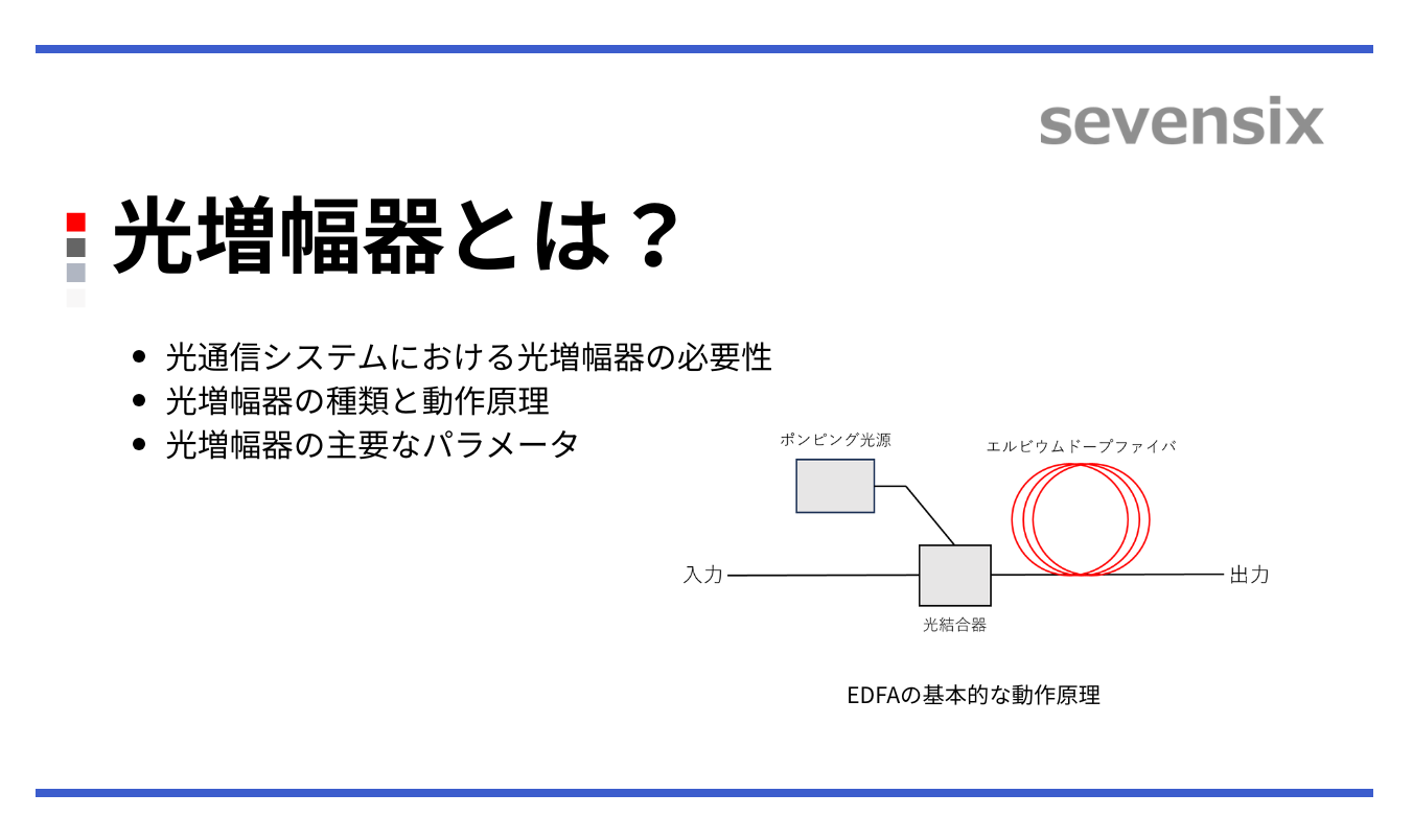 【動画で解説】光増幅器とは？