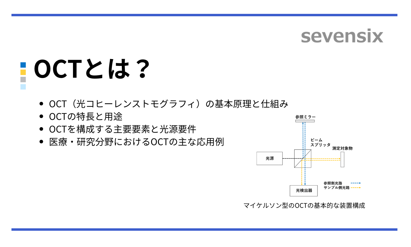 OCTとは？ – OCTの特徴や基本構成、その活用先について