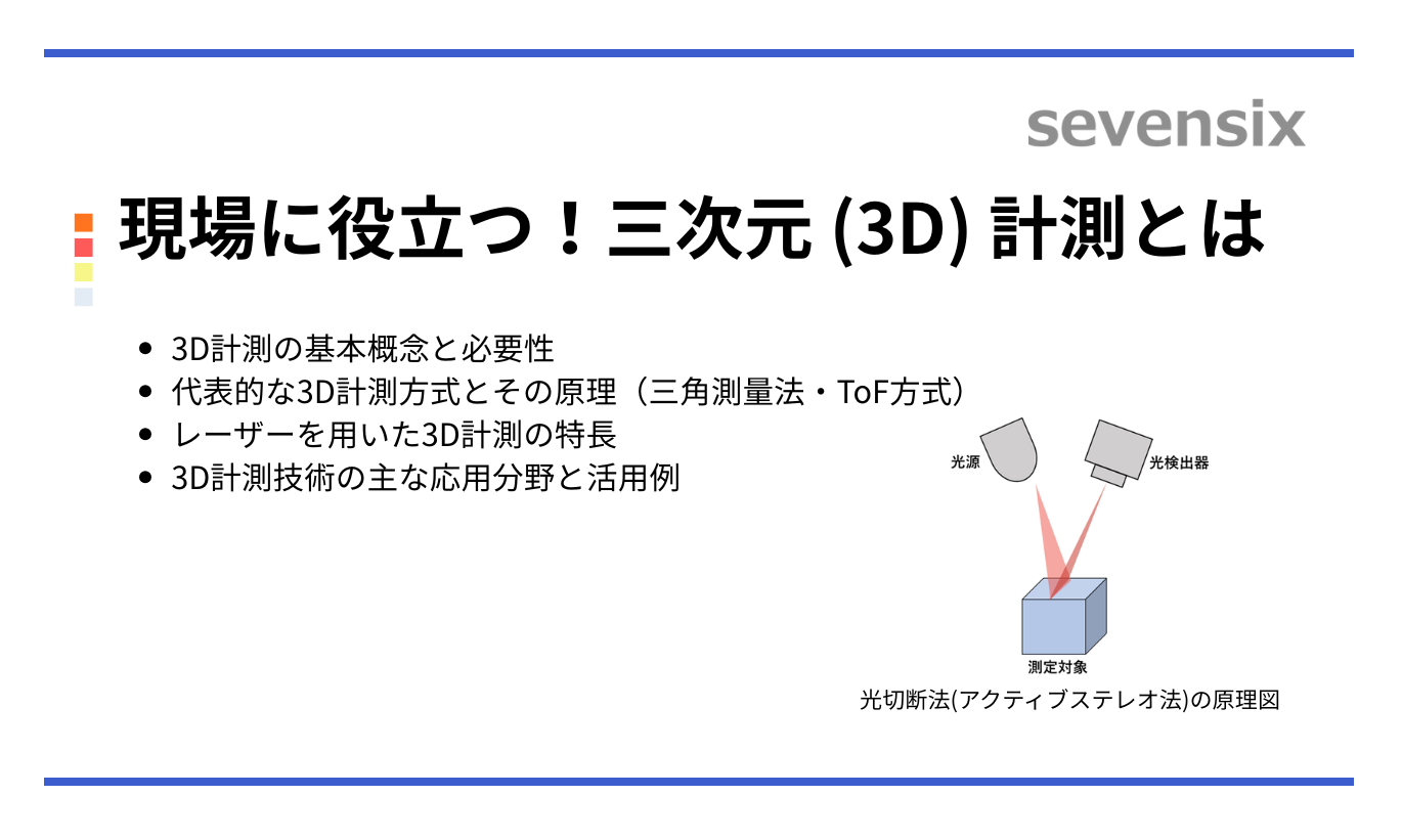 【動画で解説】現場に役立つ！三次元 (3D) 計測とは – 手法、機器の選び方