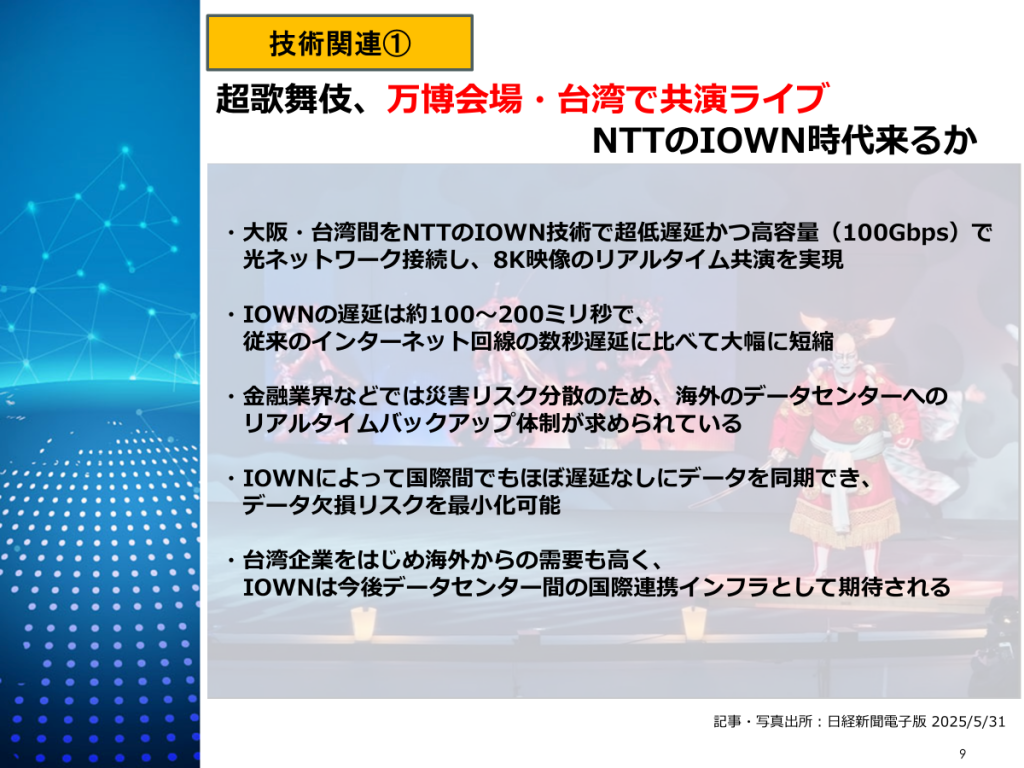 大阪万博×IOWNのリアルタイム共演ライブ
