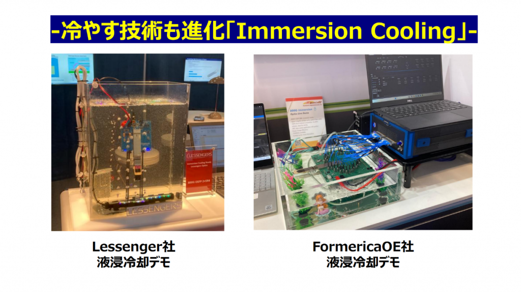 冷やす技術も進化「Immersion Cooling」