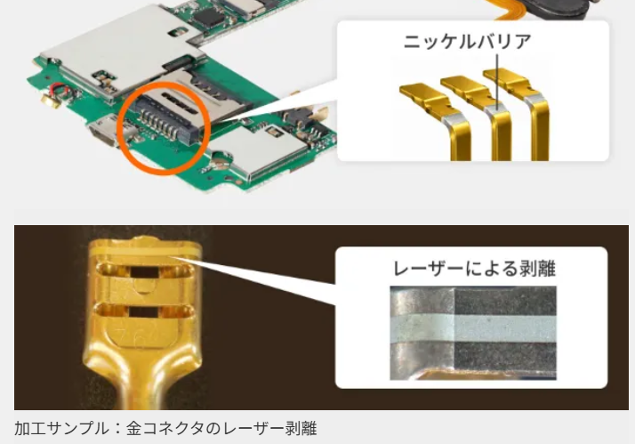 電子部品コネクタのニッケルバリア加工