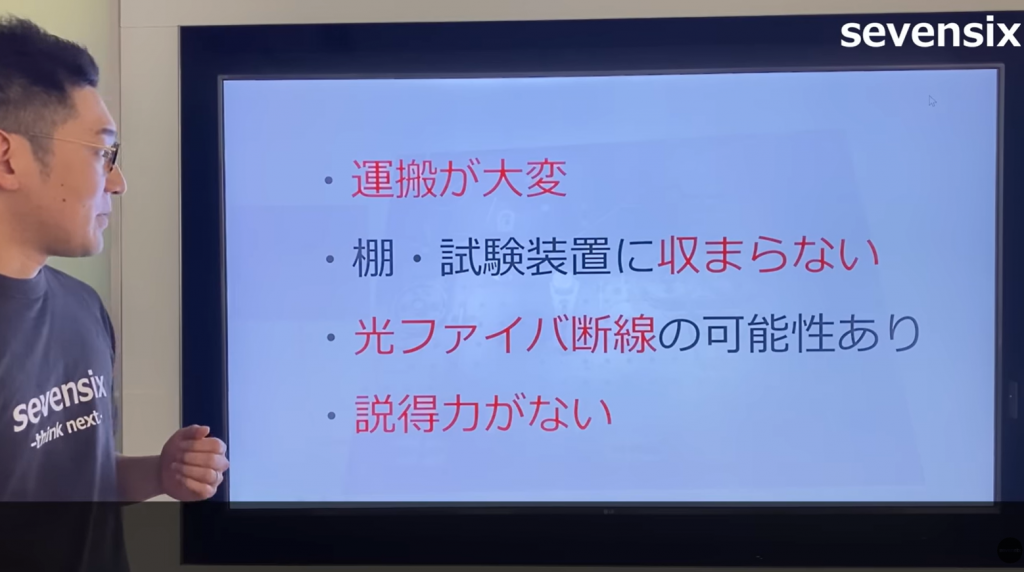 従来の試作システムにおける問題点